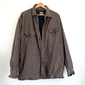 Men's Brown Vintage Fleece Corduroy Jacket